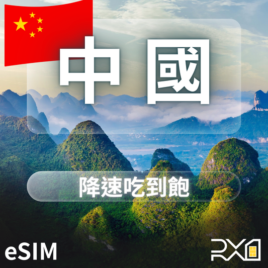 中國 eSIM｜降速吃到飽